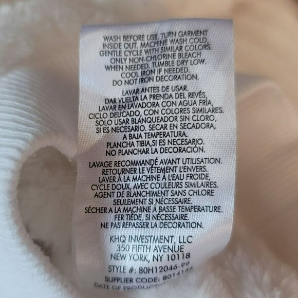 Juicy Couture Textured Furry White Fleece Sweatshirt Girls 4T - Picture 7 of 7